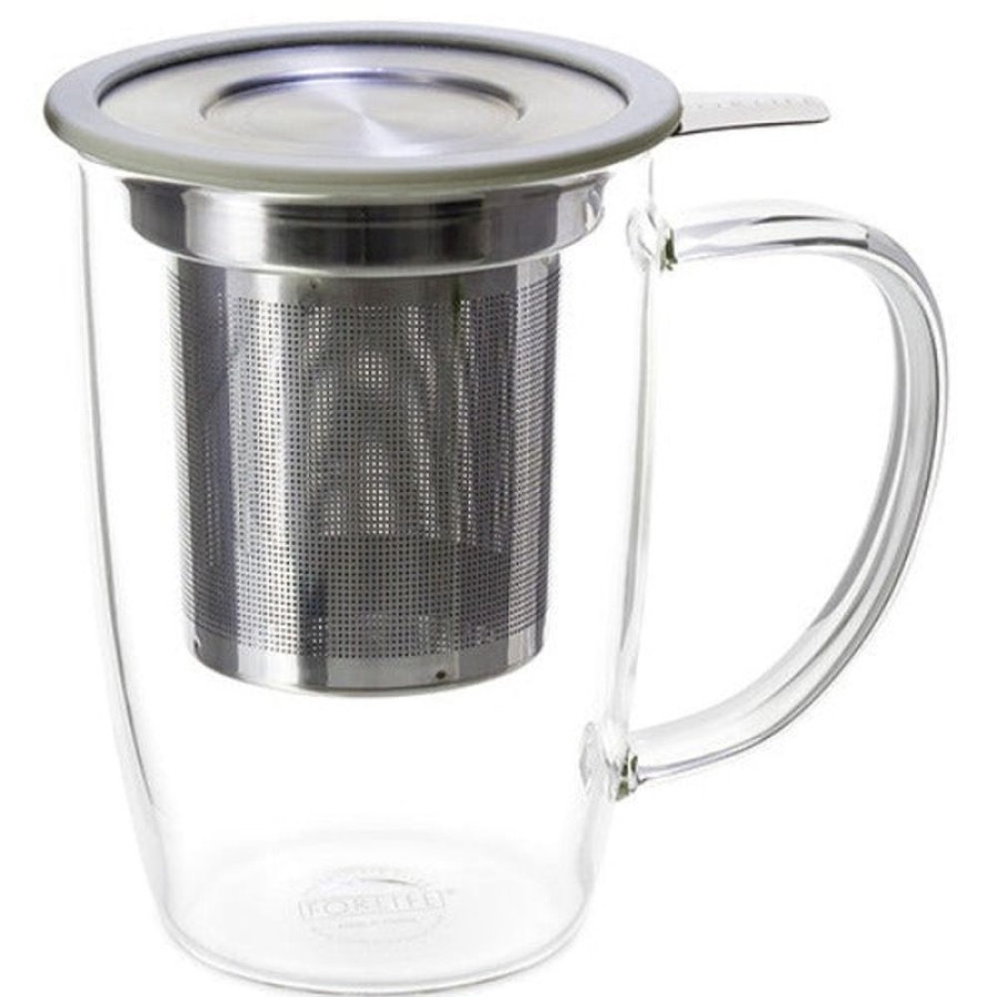 Accessories For Life | Forlife New Leaf Clear Tall Tea Mug Infuser & Lid