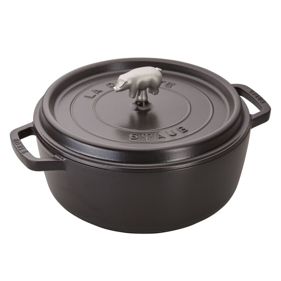 Accessories Staub Zwilling | Staub Cochon Shallow 6 Quart Cocotte Graphite