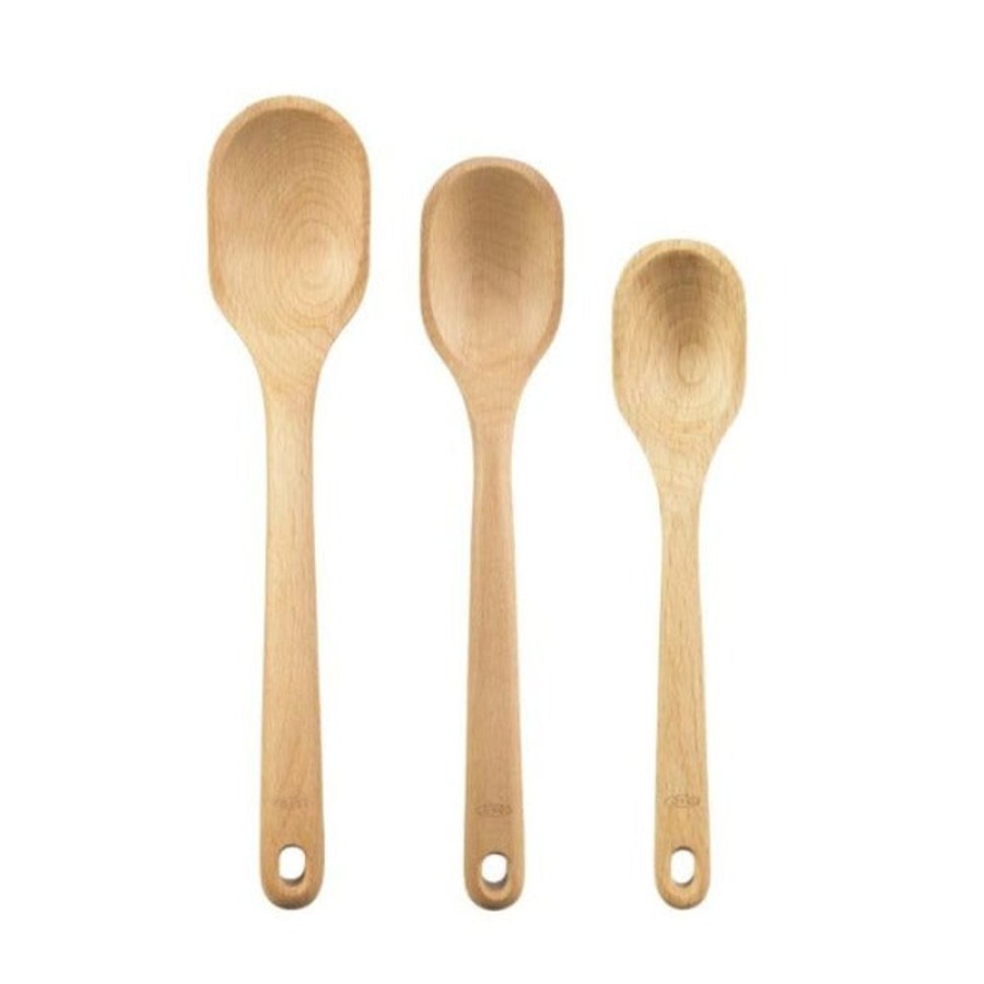 Accessories OXO | Oxo 3 Piece Wooden Spoons