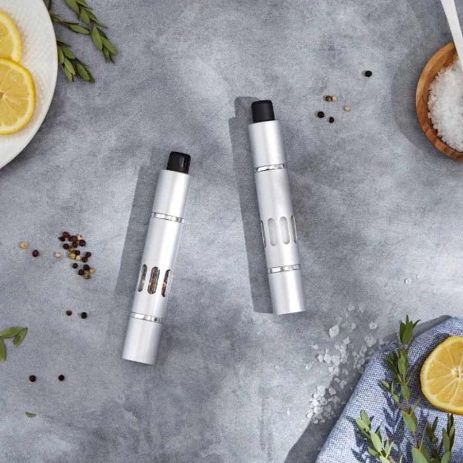 Accessories RSVP | Thumb Press Salt & Pepper Grinder