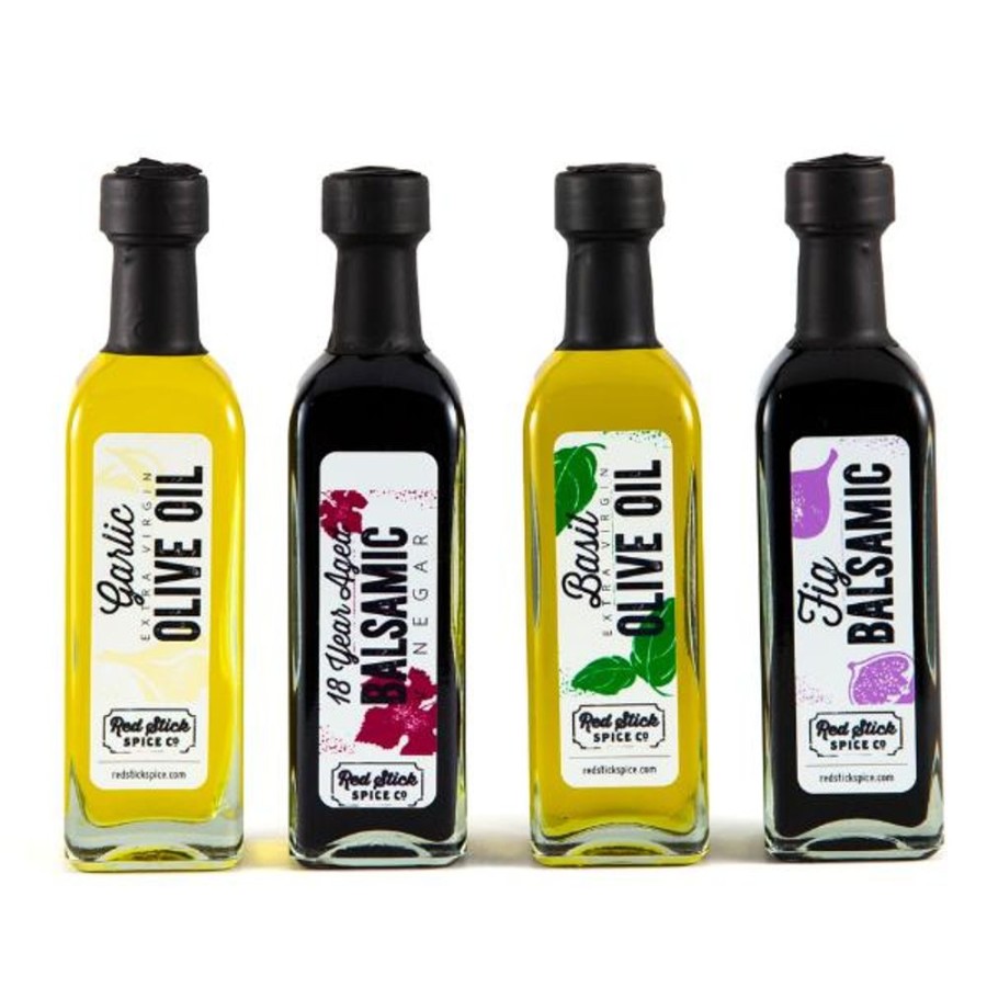 Olive Oils Red Stick Spice Company | Extra Virgin Olive Oil And Balsamic Mini Bottles