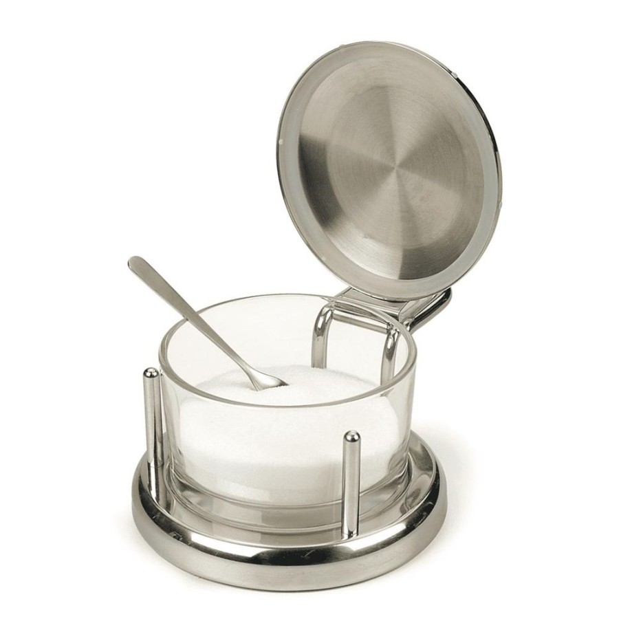 Accessories RSVP | Stainless Steel And Glass Salt Cellar