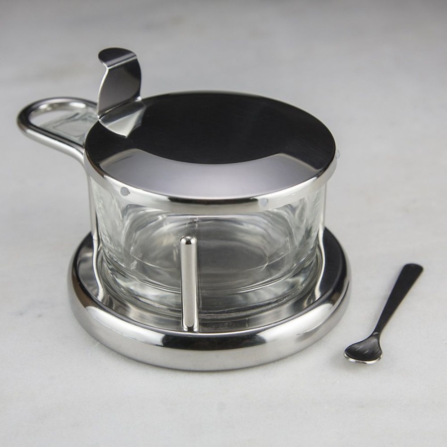 Accessories RSVP | Stainless Steel And Glass Salt Cellar